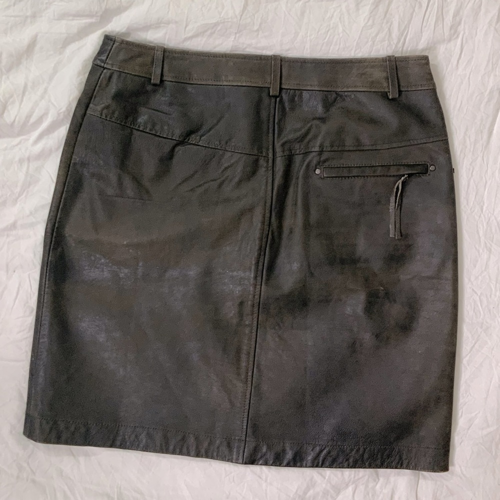 MEXX Burnished Leather Skirt NWOT
